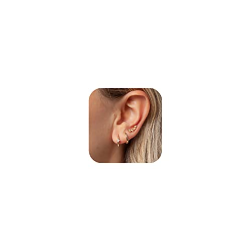 28 Clever and Thoughtful Gift Ideas for Her Under $50 23 Freekiss Gold Stud Earrings for Women Earring Set for Multiple Piercing Dainty Small Hoop Earrings Sensitive Hypoallergenic Cartilage Earring Gold Jewelry for Women Trendy Gifts