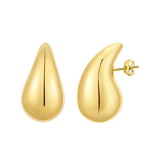 These 27 Amazon Black Friday Deals Are Trending 8 Apsvo Gold Teardrop Earrings for Women, Chunky Gold Hoop Water Tear Drop Dangle Earrings, Lightweight Designer Dupes Earring Women Fashion Trendy Jewelry, Aretes de Mujer Oro