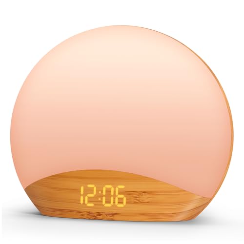 6 New Year's Resolutions for 2024 and the Tools You Need to Keep Them 2 REACHER Wood Grain Sunrise Alarm Clock and Sound Machine Nightlight, Digital Dimmable Clock for Bedroom, 26 Sleep Sounds, White Noise Machine for Baby, Adults, Wake Up Light Alarm Clock for Kids
