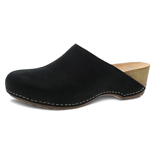 Mules for Fall: How to Wear Them + Styles to Shop 61 Dansko Talulah Stylish Mule Clog for Women - Cushioned PU Footbed and Arch Support for All-Day Comfort - Leather Uppers for Long-Lasting Wear Black Milled Nubuck 7.5-8 M US