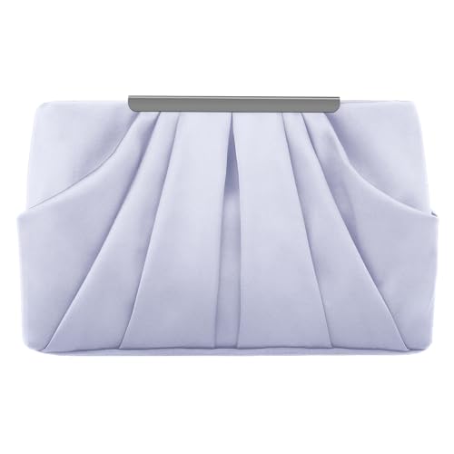 7 Fall/Winter Runway Looks for Women Over 40 31 expouch Womens Pleated Satin Evening Handbag Clutch With Detachable Chain Strap Wedding Cocktail Party Bag