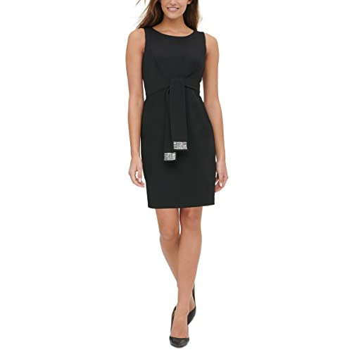 7 Fall/Winter Runway Looks for Women Over 40 28 Tommy Hilfiger Womens Embellished Short Sheath Dress Black 18