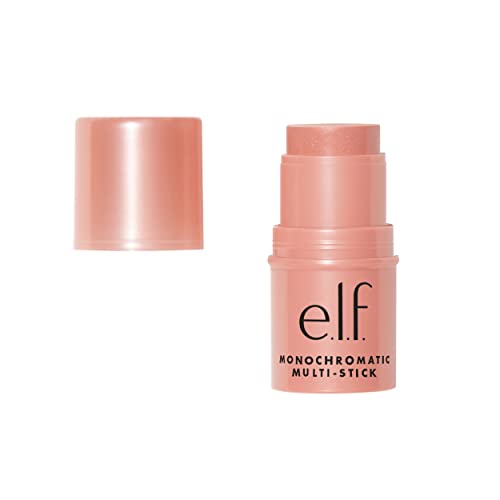 How to Wear the Color Peach 6 e.l.f. Monochromatic Multi Stick, Luxuriously Creamy & Blendable Color, For Eyes, Lips & Cheeks, Glistening Peach, 0.17 Oz (5g)
