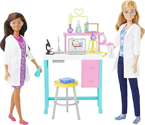Preview: Top Amazon Prime Day Deals 25 Barbie Careers Playset, Science Lab with 2 Scientist Fashion Dolls, Bench & 10+ Accessories (Amazon Exclusive)