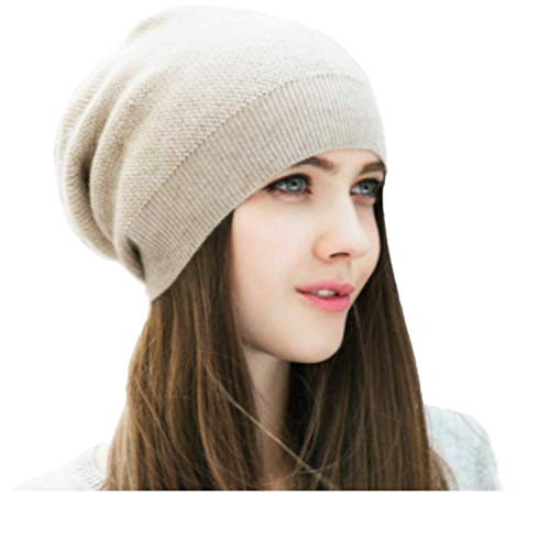28 Clever and Thoughtful Gift Ideas for Her Under $50 19 WaySoft Pure 100% Cashmere Beanie for Women in a Gift Box, Oversized Women Beanie Hat, Bring Warm and Luxury to Your Loved Ones, Perfect (Beige)
