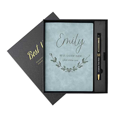 28 Clever and Thoughtful Gift Ideas for Her Under $50 38 Personalized Journal Notebook, Personalized Leather Journal with Pen, Personalized Notebook For Women Men, Customized Journals To Write In, Diary For Women - Birthday, Best Friend, Mom, Sister Gifts
