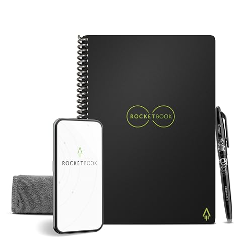 28 Clever and Thoughtful Gift Ideas for Her Under $50 43 Rocketbook Core Reusable Spiral Notebook, Executive Size 6x8.8, Black - Lined Pages, App-Connected, Erasable, Durable Cover, Ideal for School, Work, and Creative Projects