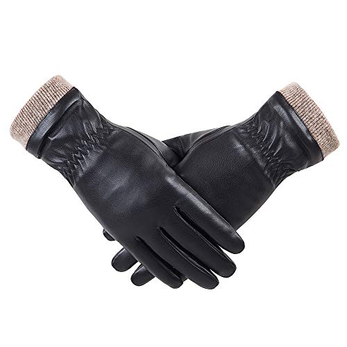 28 Clever and Thoughtful Gift Ideas for Her Under $50 11 REDESS Winter Leather Gloves for Women, Wool Fleece Lined Warm Gloves, Touchscreen Texting Thick Thermal Snow Driving Gloves