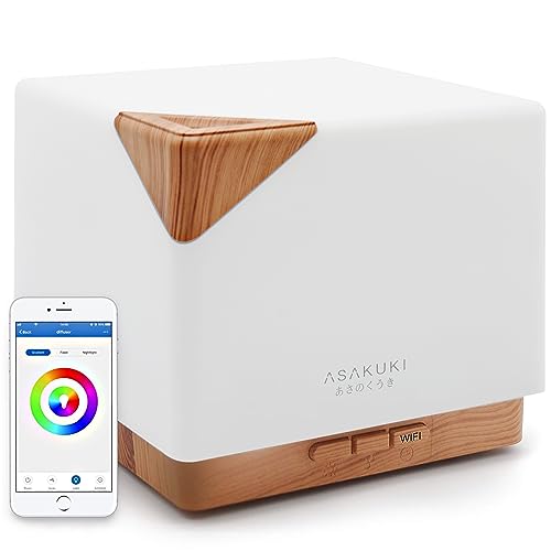 28 Clever and Thoughtful Gift Ideas for Her Under $50 44 ASAKUKI Smart WiFi Essential Oil Aromatherapy Diffuser, Easy Connect with Alexa and Google Home Phone App Voice Control 700 ml Ultrasonic Diffuser, Create Schedules 7 LED Colors Humidifier