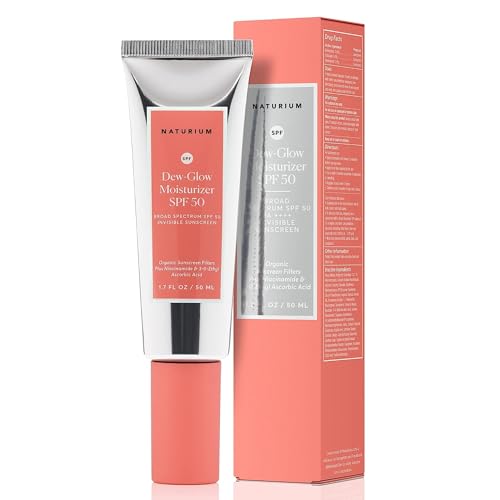 28 Clever and Thoughtful Gift Ideas for Her Under $50 4 Naturium Dew-Glow Moisturizer SPF 50 PA++++, Daily Moisturizing Sunscreen & Face Primer, Skin Protector with Dewy Finish, 1.7 oz