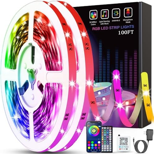 These 27 Amazon Black Friday Deals Are Trending 49 Tenmiro Led Lights for Bedroom 100ft (2 Rolls of 50ft) Music Sync Color Changing Strip Lights with Remote and App Control RGB Strip, for Room Home Party Decoration