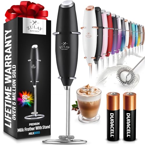 These 27 Amazon Black Friday Deals Are Trending 40 Zulay Kitchen Powerful Milk Frother Wand With 2 Duracell Batteries - Ultra Fast Handheld Drink Mixer - Electric Whisk Foam Maker for Coffee, Lattes, Cappuccino, Matcha, Hot Chocolate & Creamer - Black