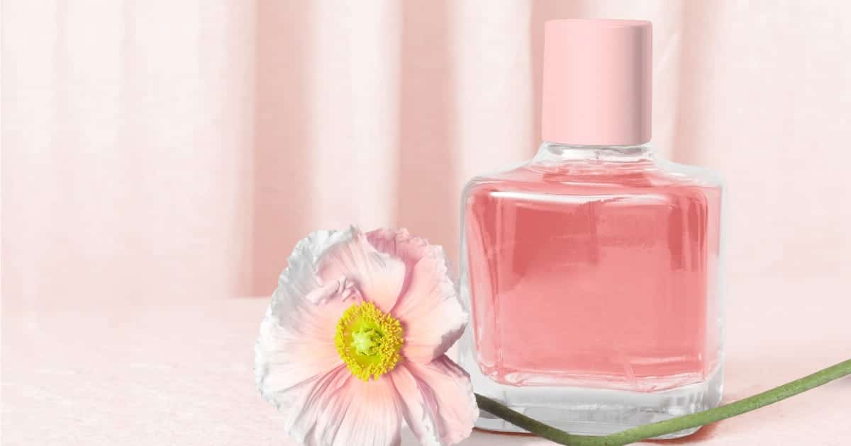 12 Best All-Natural Beauty Gifts for Her Under $40 69 Perfume bottle on counter to represent all natural beauty gifts.