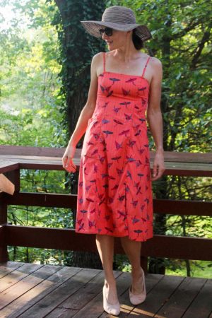 Le Tote Review -- It's Netflix for Clothes 7 Colorful orange midi dress from Le Tote