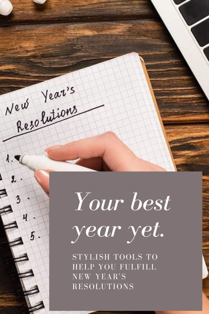 6 New Year's Resolutions for 2024 and the Tools You Need to Keep Them 1 Close view of hand writing out New Year's resolutions in a spiral bound book.