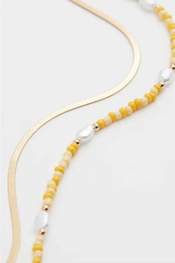 How to be Fashionable over 60 34 Double-strand necklace from H&M.