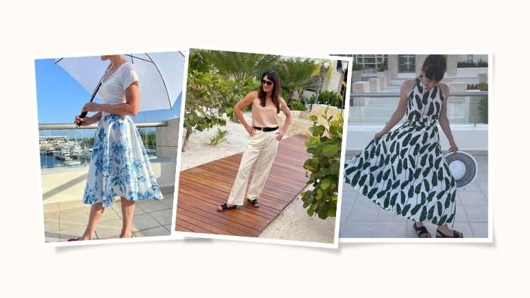 Collage of three Chicwish outfits.