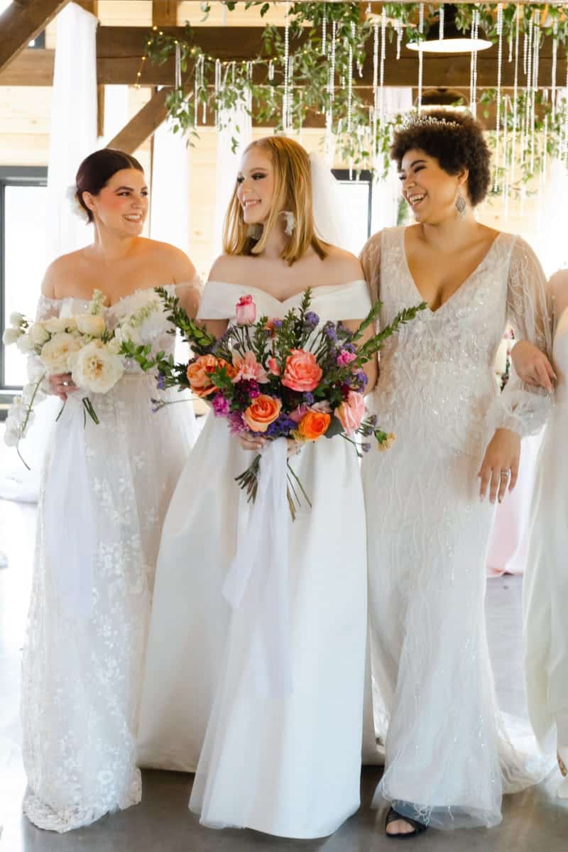 Buying Bridesmaid Dresses Online: 11 Tips for Success 1 Woman in bridal party outside to represent buying bridesmaid dresses online.