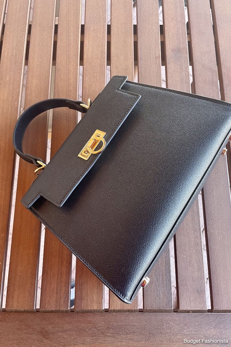 The Top Handle Bag: Where to Get This Chic Accessory for Less 4 Close up view of Levantine Layla bag.