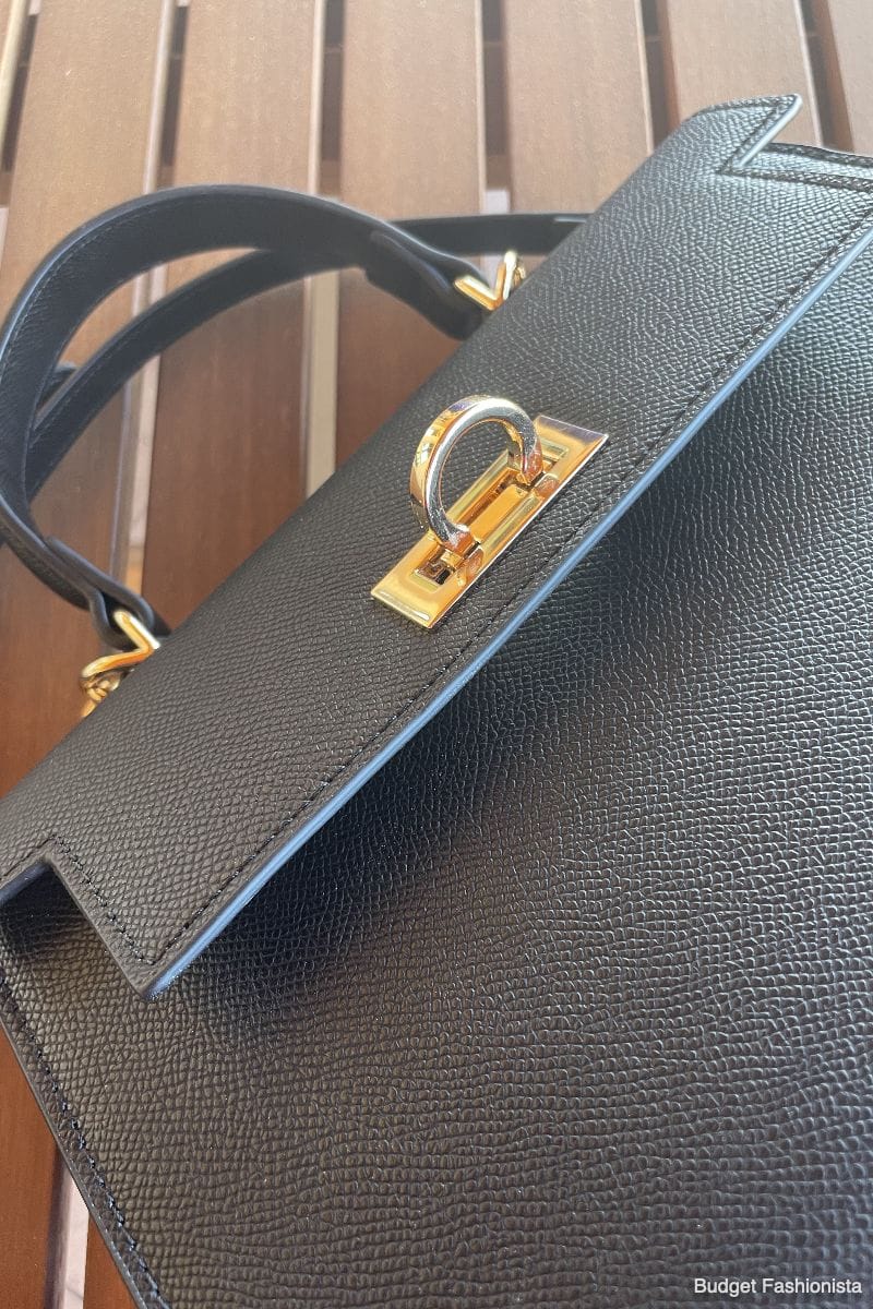 The Top Handle Bag: Where to Get This Chic Accessory for Less 2 Close up view of Levantine Layla bag.