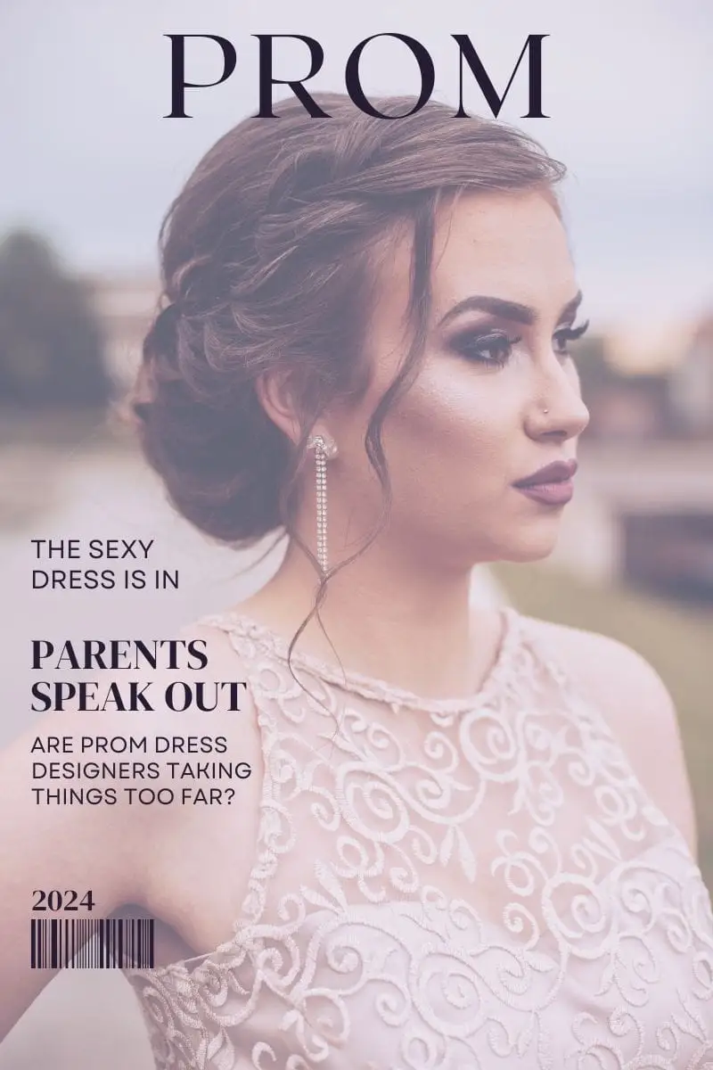 Sexy Prom Dresses: Parents Weigh In 1 Girl with heavy makeup and formal dress.