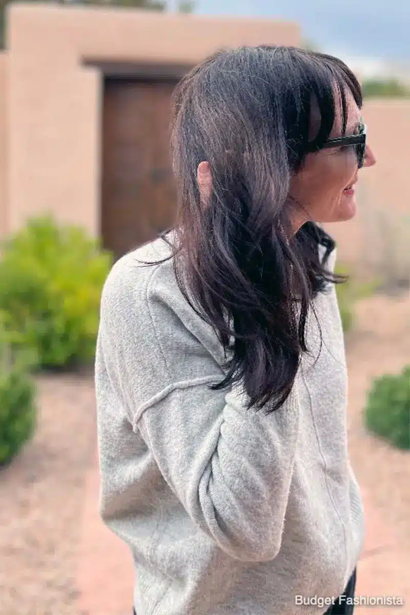 Zuvi Halo Hair Dryer: Read This Before You Buy 3 Image of writer Catherine Brock standing outside in Santa Fe, New Mexico.
