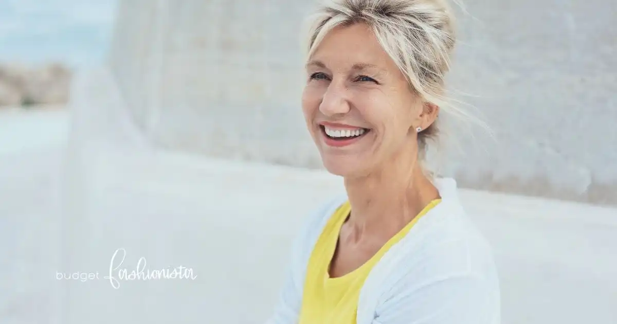 Treat Wrinkles After 40 With These 7 Powerful OTC Skincare Ingredients 30 Smiling older woman outside.