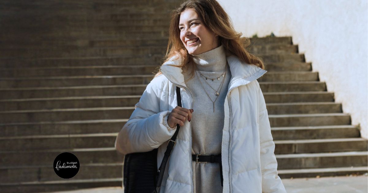 How to Wear Casual Dresses in Winter 18 Woman in winter outfit outdoors.