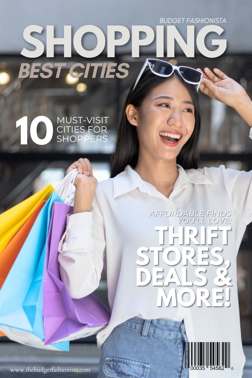 10 Best Shopping Cities and What Clothes Costs in Each 1 Happy woman holding colorful shopping bags.