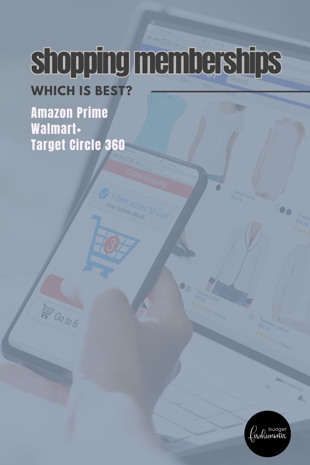 Amazon Prime, Walmart+, or Target Circle 360: Which Shopping Membership Is Best? 1 Close-up of hand holding mobile phone with shopping site on screen.